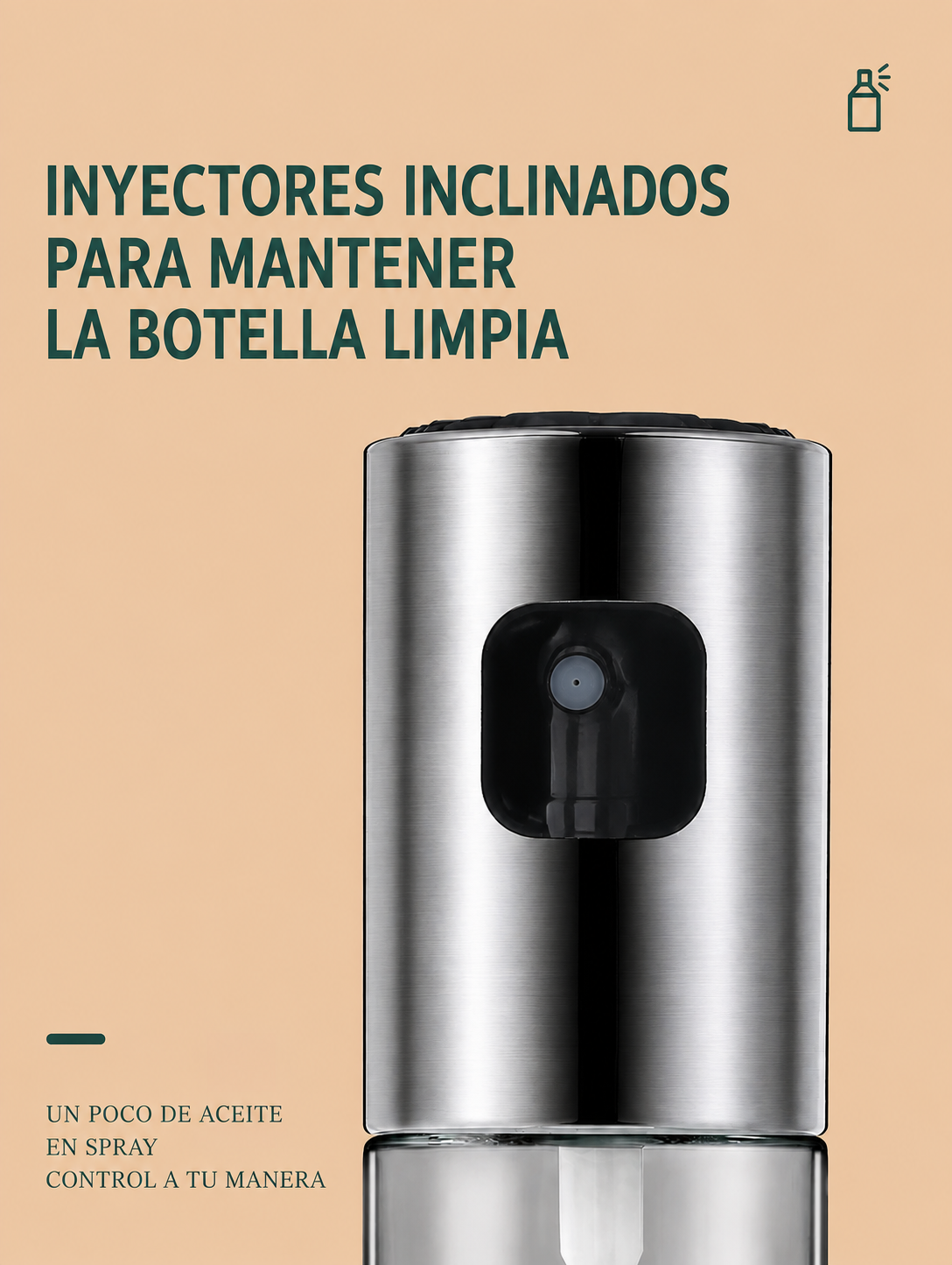 Botella pulverizadora de aceite