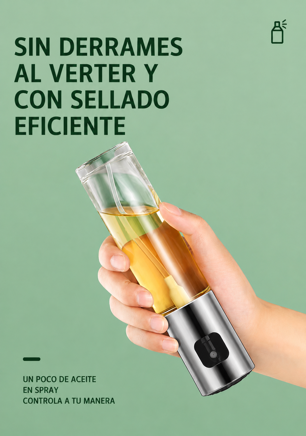 Botella pulverizadora de aceite